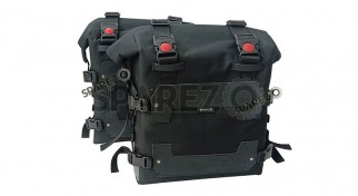 Fit For Royal Enfield New Himalayan 450 Black Canvas Pannier Bags